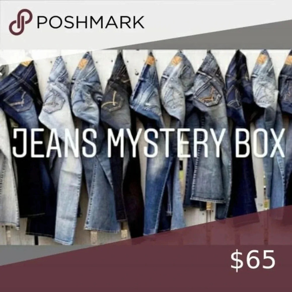 7 For All Mankind Denim - Jeans Mystery Resellers Bundle box 5 Items